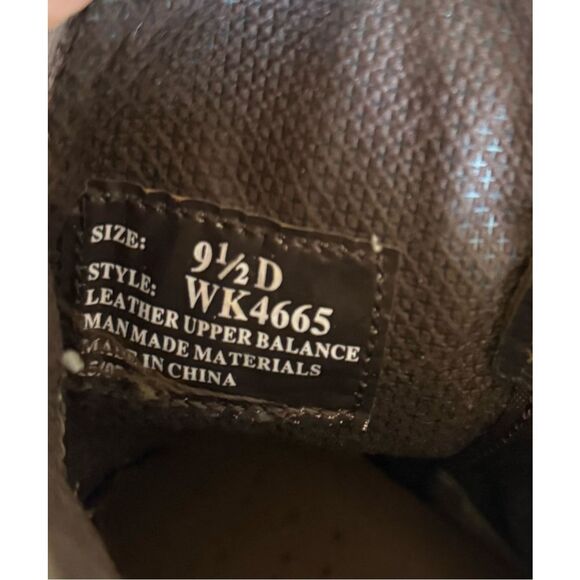 Justin Stampede Boots Work Mens 9.5 Brown Black WK4665 Leather Western Cowboy - Picture 16 of 16